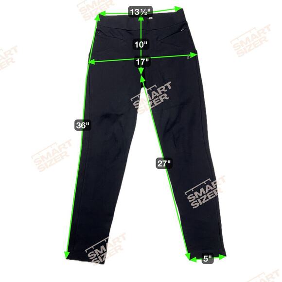 Betabrand Power Down Pant Black Ponte Seamed Legs Skinny Fit Size S - Picture 7 of 12